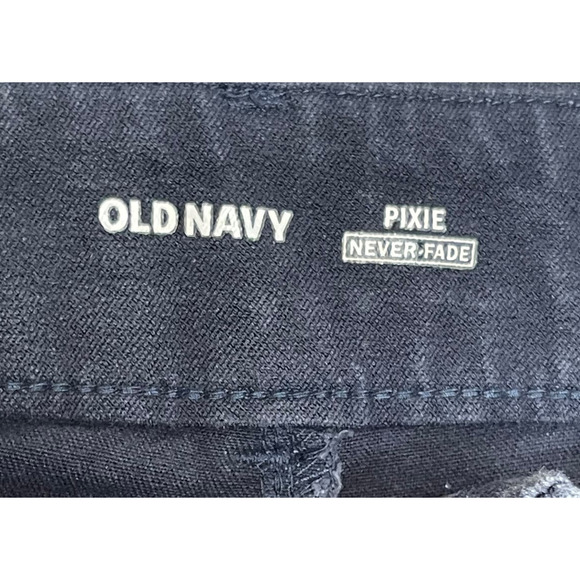 Old Navy Women's Pants Pixie Never Fade Mid Rise Skinny Ankle Blue Size 0 - Picture 5 of 10